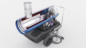 parts fan heating 3D model