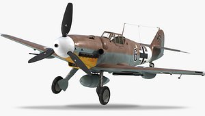 3D Messerschmitt Bf 109 model