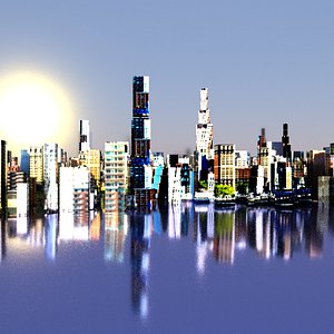 cityscape at daylight model