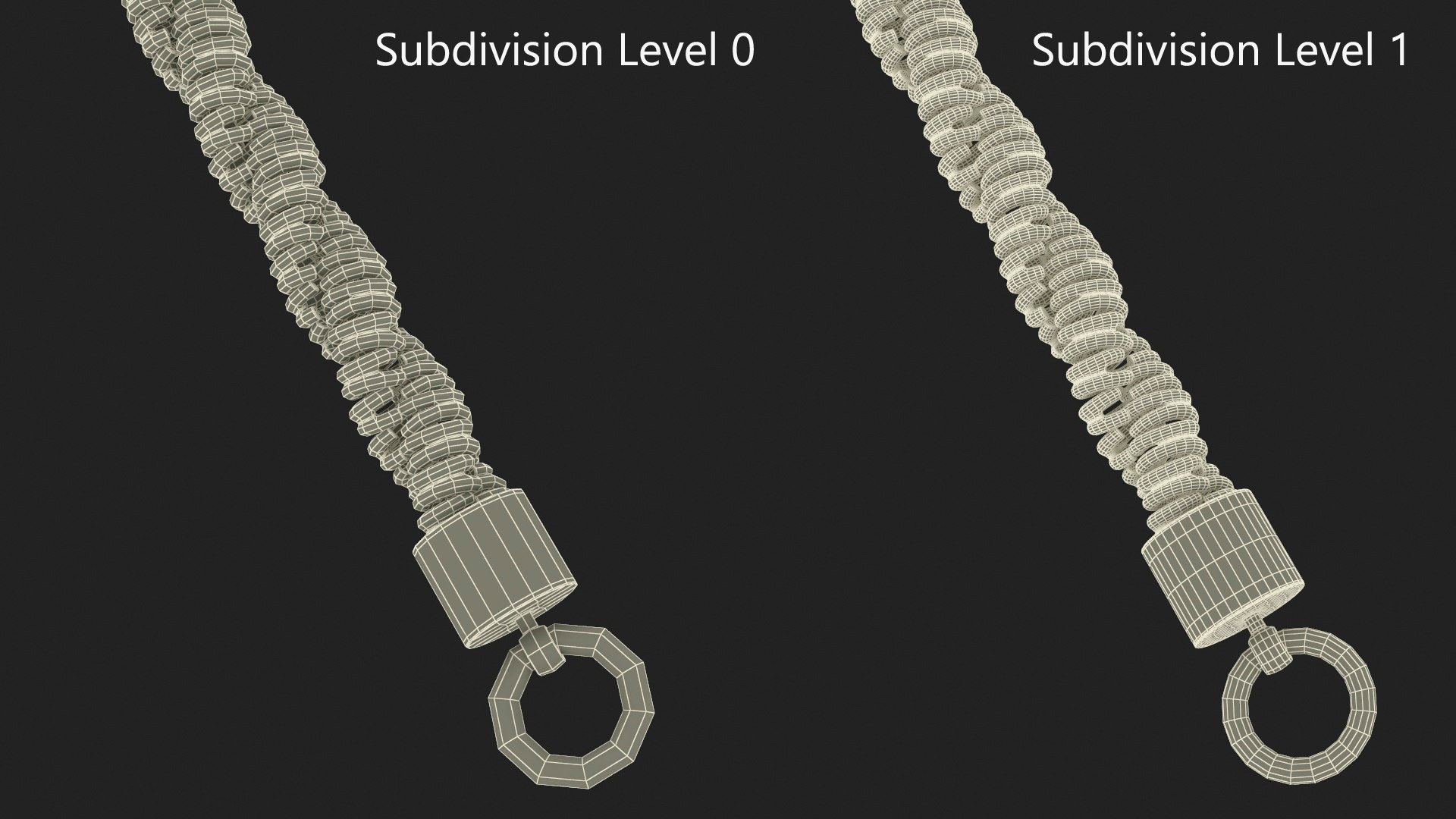 Rope Chain Silver 3D Model - TurboSquid 2243119