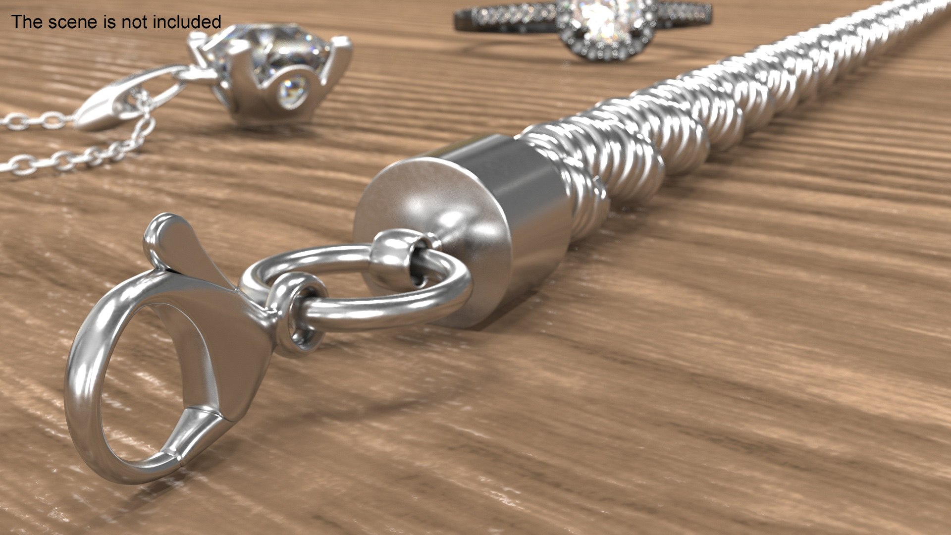 Rope Chain Silver 3D Model - TurboSquid 2243119