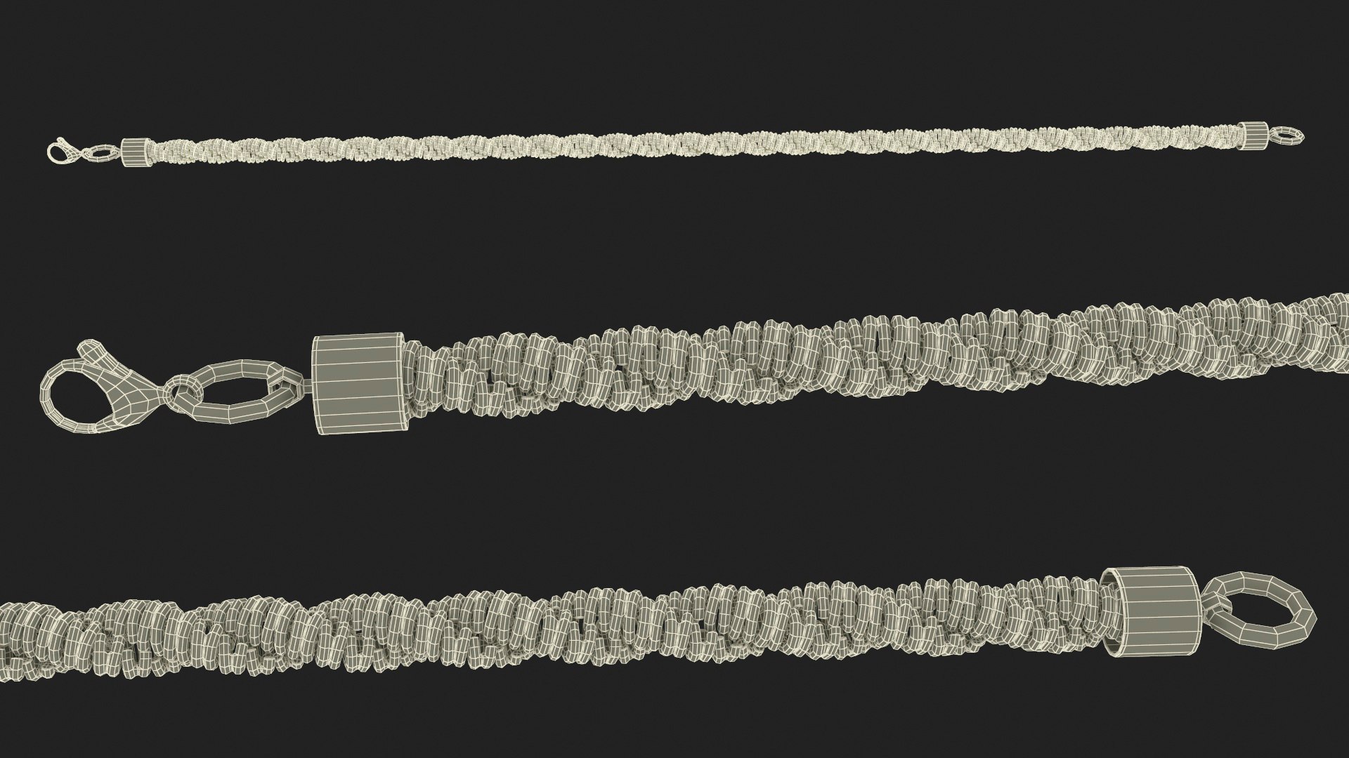 Rope Chain Silver 3D Model - TurboSquid 2243119