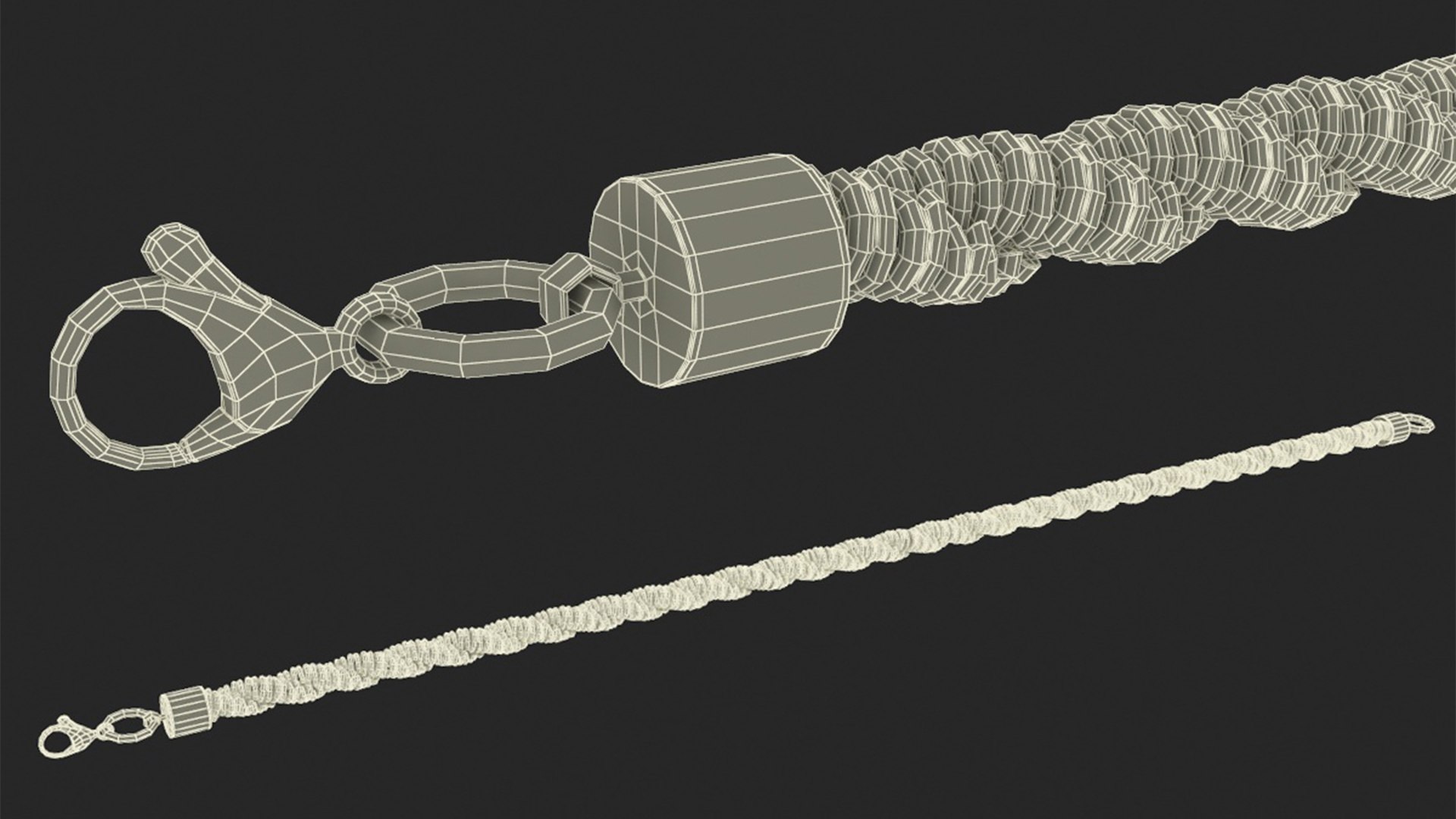 Rope Chain Silver 3D Model - TurboSquid 2243119