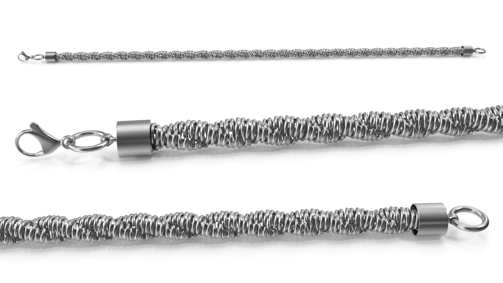 Rope Chain Silver 3D Model - TurboSquid 2243119