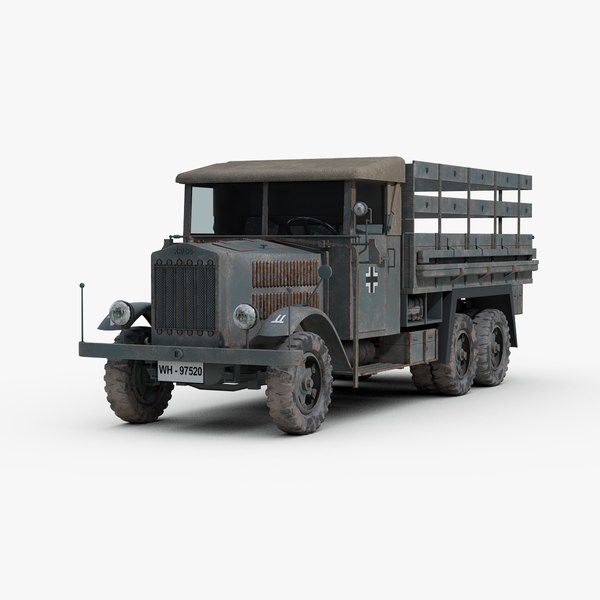 WW2 KRUPPドイツトラック3Dモデル - TurboSquid 707009 WW2 KRUPPドイツトラック3Dモデル - TurboSquid 707009