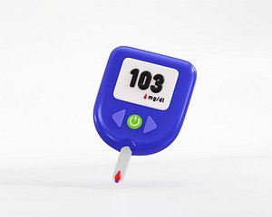 Glucose Meter 3d Model 3D model