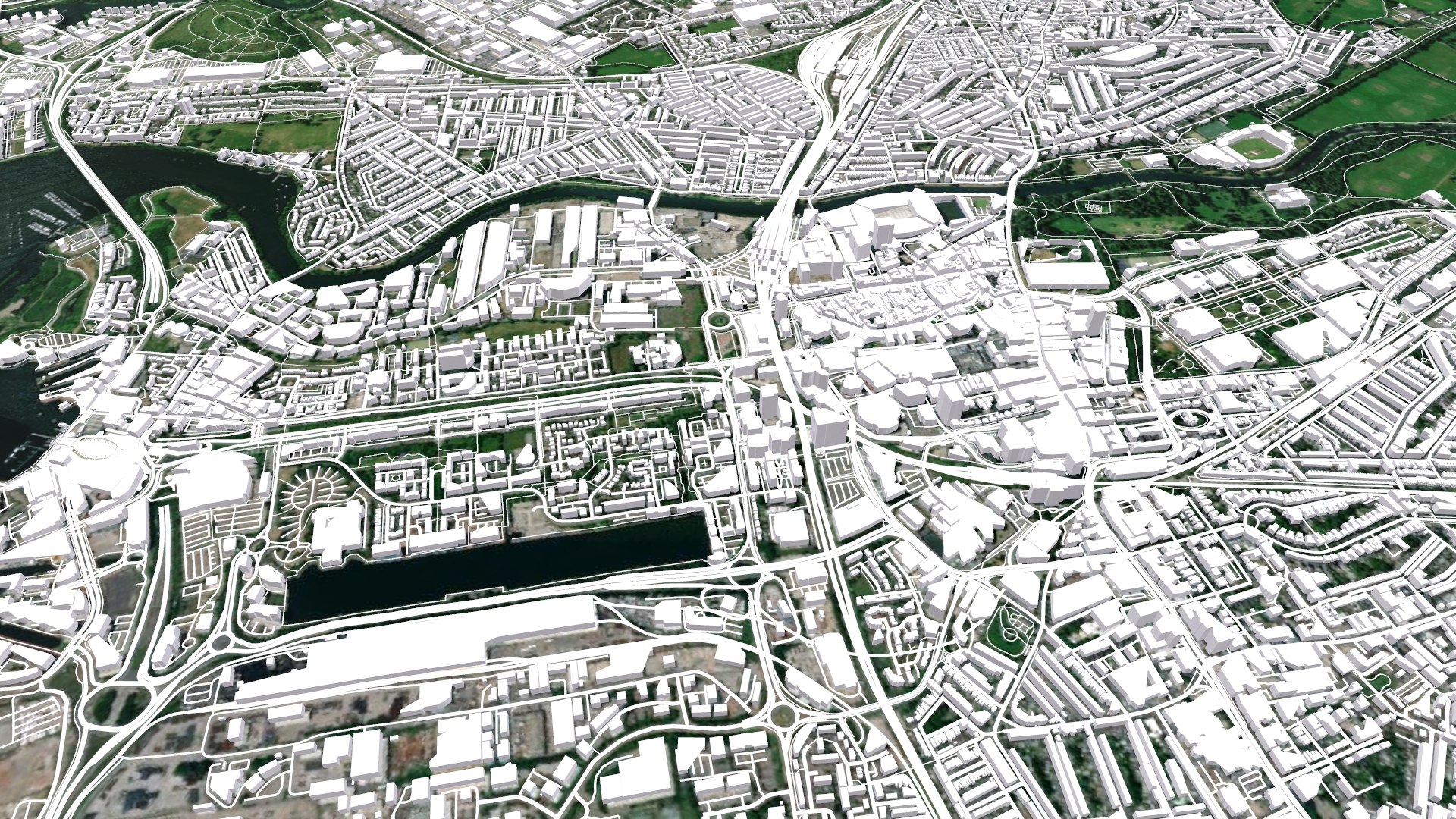 Cityscape Cardiff Great Britain 3D Model - TurboSquid 1999268
