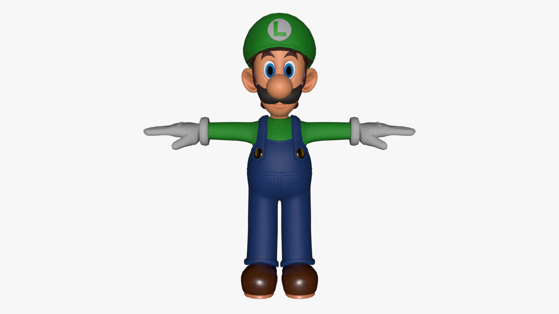 3D model Mario Luigi And Yoshi From Game VR / AR / low-poly