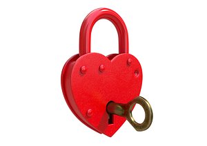 3D model Heart Lock 2