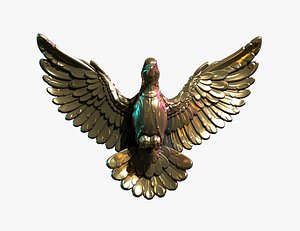 Flying Pigeon Sculpture 3D model