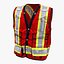 Safety Vest Construction Reflective PPE Red