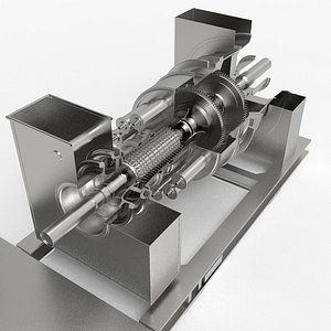 3D gas turbine model