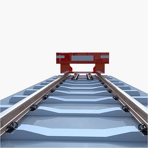 railway track buffer 3D model