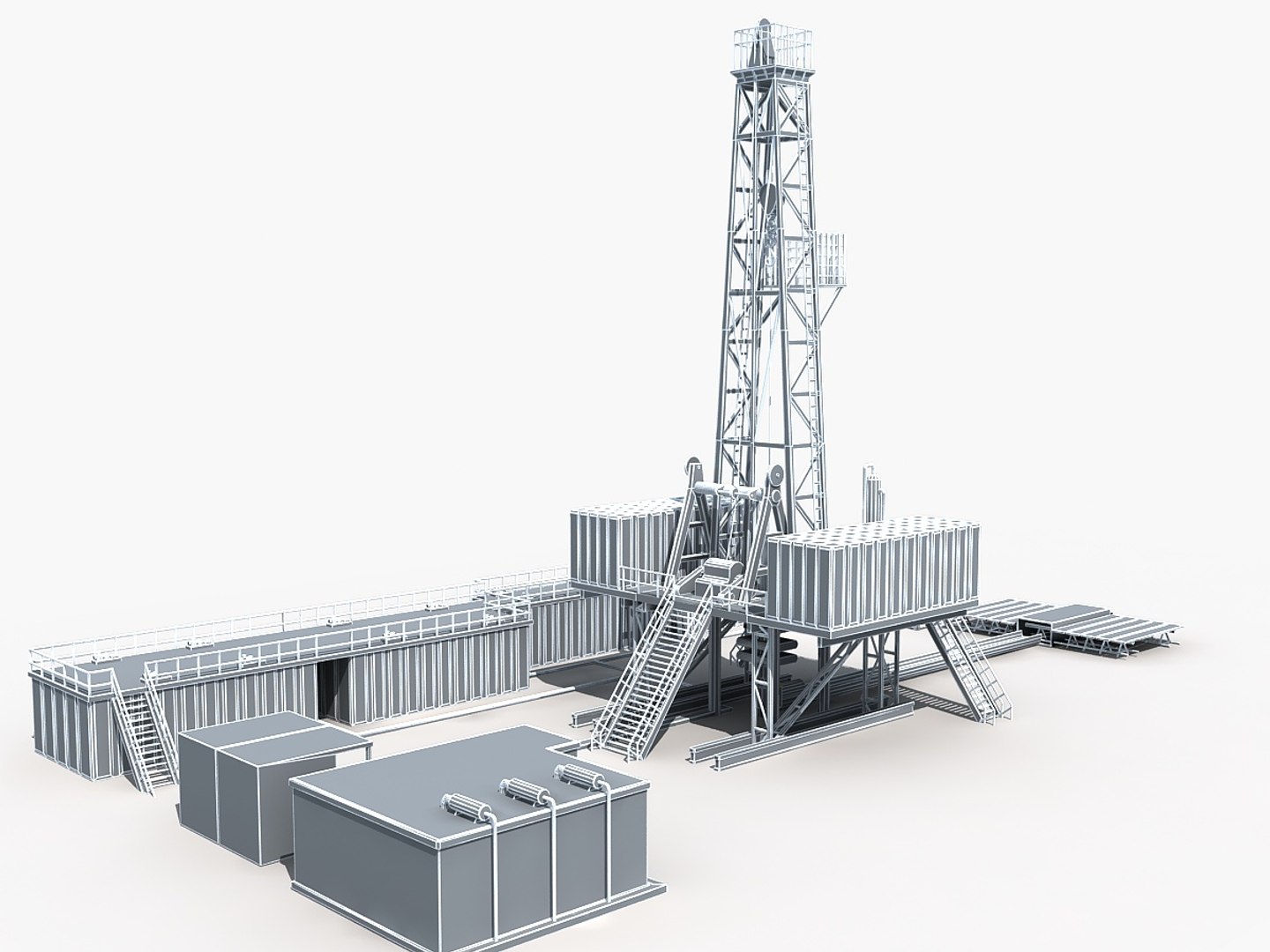 3d Model Land Rig