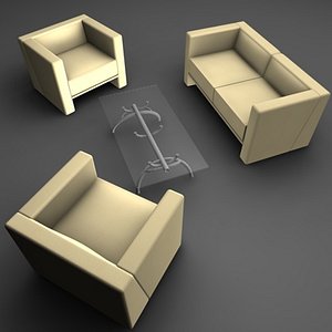 table chair sofa 3d model
