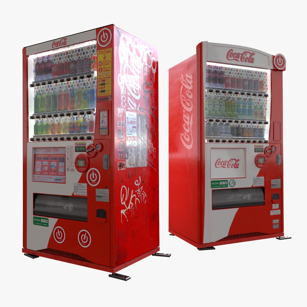 日本コカ・コーラ自動販売機パック3Dモデル - TurboSquid 2161433