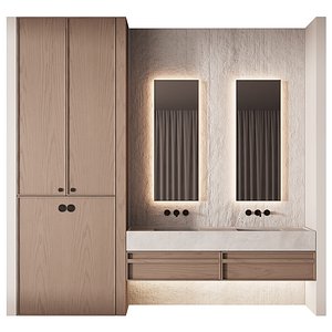 615 bathroom furniture 17 japandi double sink CORONA 2019 3D