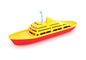 toy ship 3D model