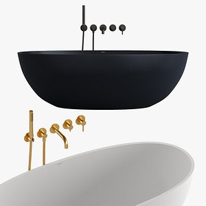 Y 5-Hole Bath Mixer and Shell Wanna by OMNIRES 3D