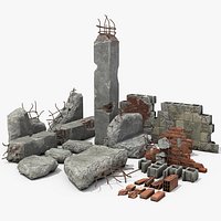 Concrete debris