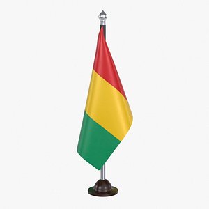3D Guinea Flag Stand model