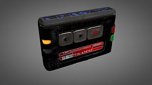 worn pager 3D model