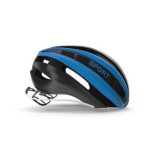 Blue Bicycle Helmet