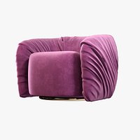 Laura Meroni Velvet Armchair