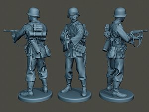 german soldier ww2 g2 3D model