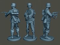 German soldier ww2 Shoot middle G2