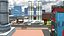 New modern city with complete textures