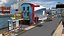 New modern city with complete textures