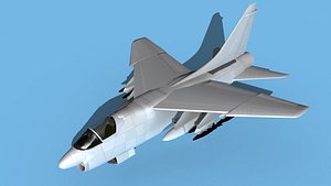 Chance Vought A-7D Corsair V00 Bare Metal