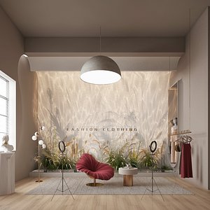 Nordic style live broadcast room live broadcast equipment sofa clothing model gypsum head portrait c model