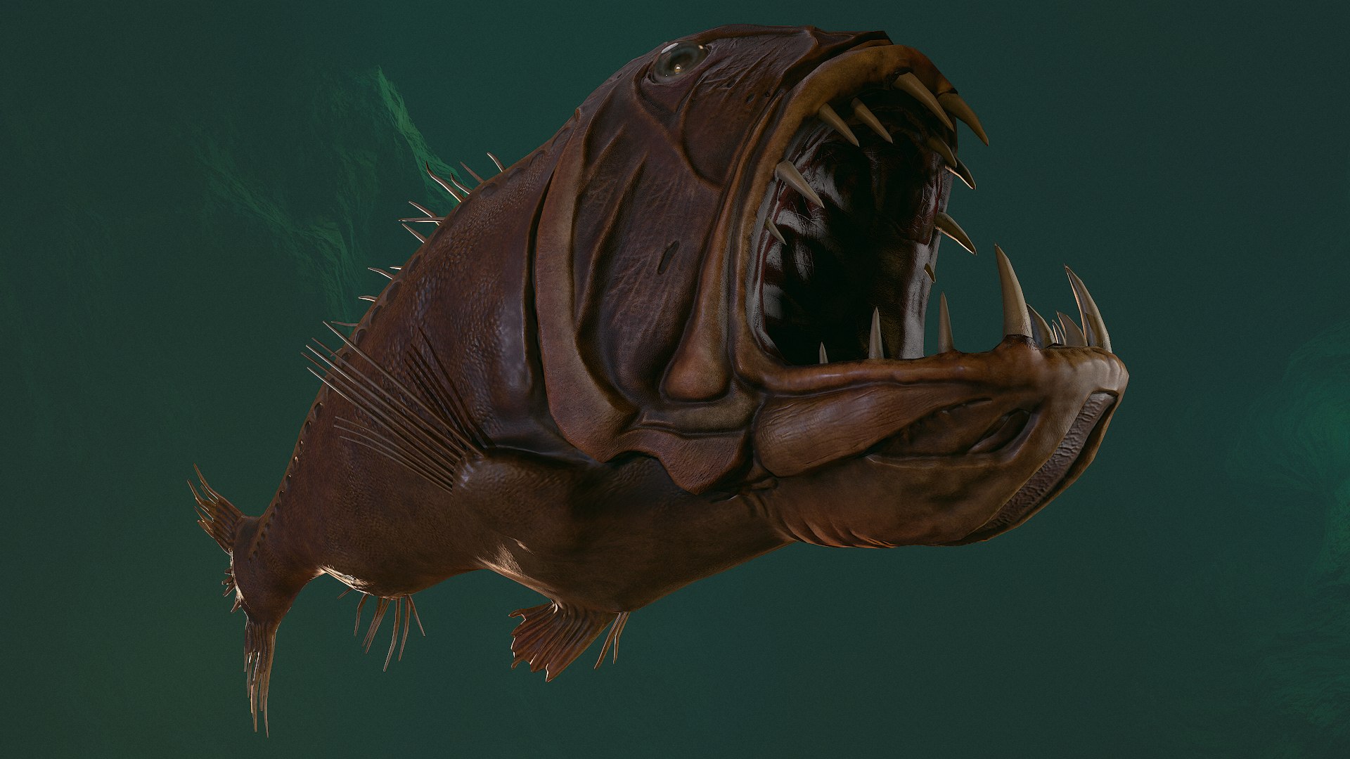 3D Fish Monster - Sabertooth Model - TurboSquid 1848860