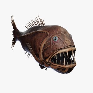 3D Fish Monster - Sabertooth model