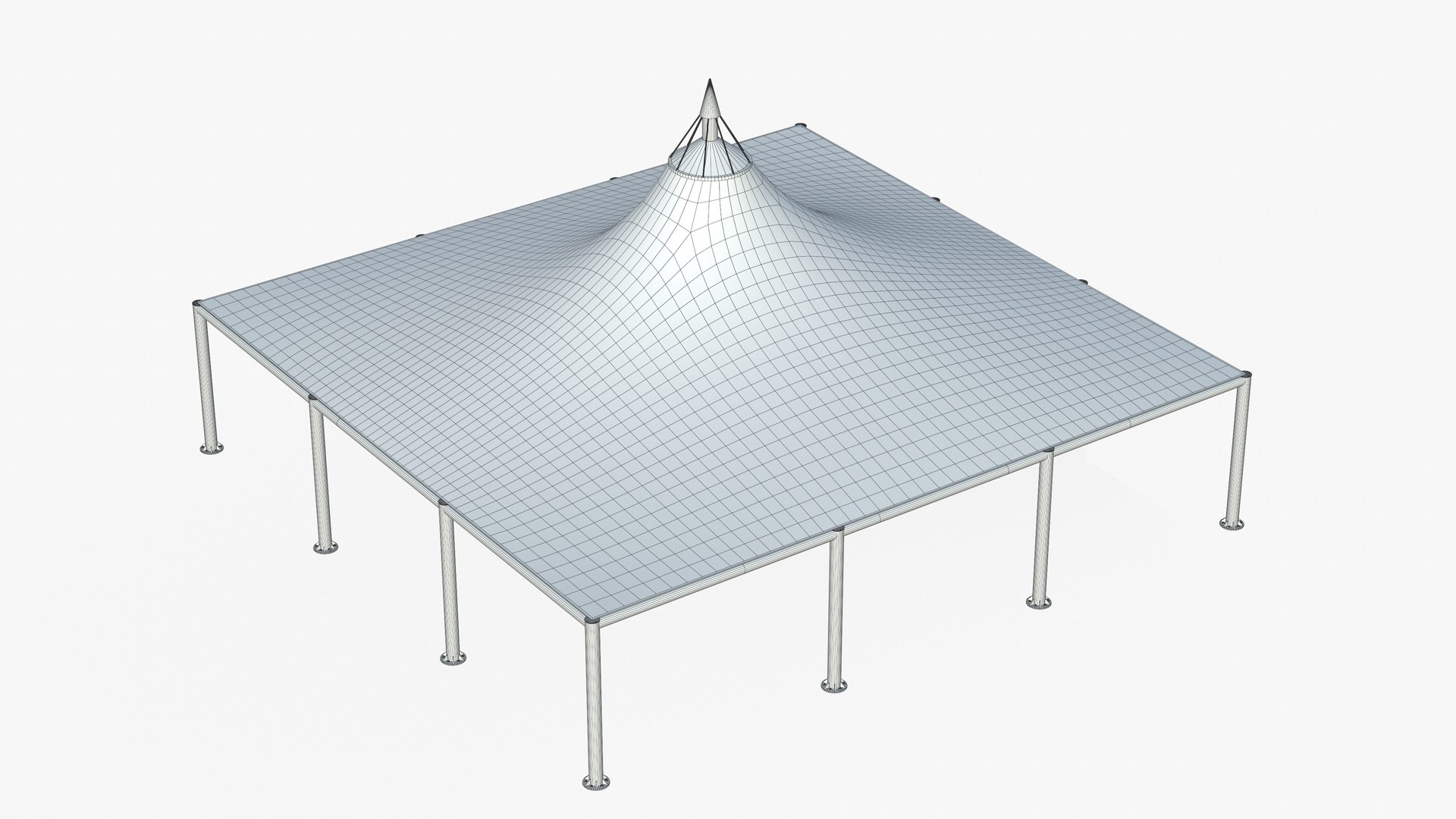 Tensile Structures Conic 3D Model - TurboSquid 1847832