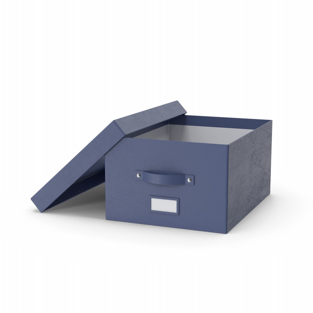 3D model Blue Storage Box TurboSquid 1975194