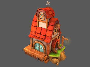 3D house orange