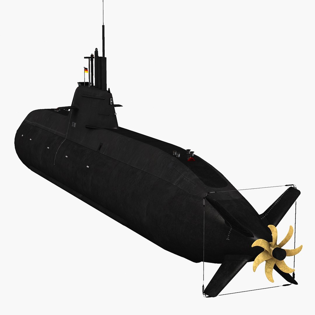 3d Model German Type 212 Submarine