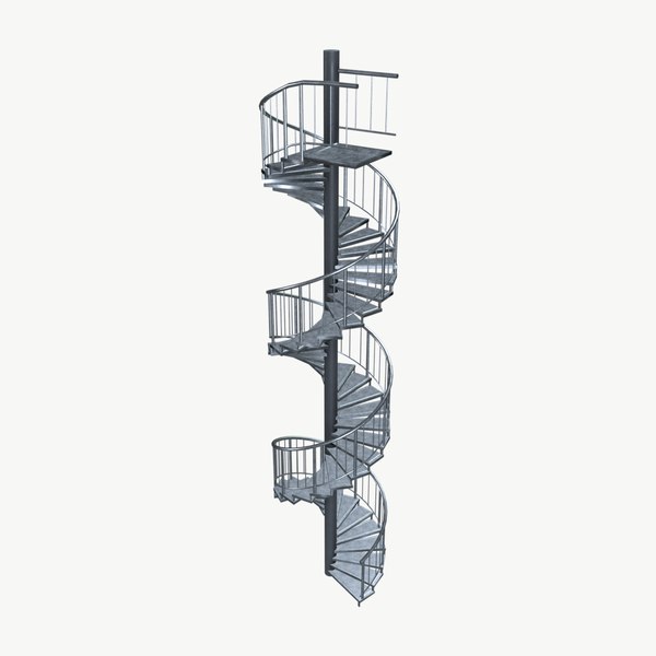 3D model Aluminium Stair Case