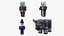 Collection de raids Minecraft : Pack de modèles 3D articulés 4K PBR Pillager Evoker Ravager Witch