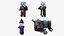 Collection de raids Minecraft : Pack de modèles 3D articulés 4K PBR Pillager Evoker Ravager Witch