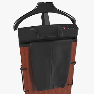 Trouser Press Brown Wood Trim and Black Pants