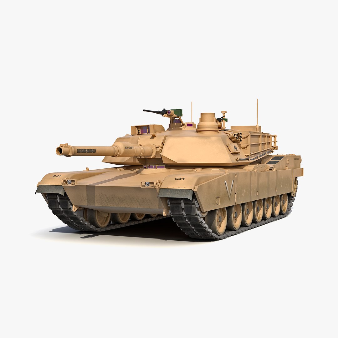 M1 Abrams Desert 3D Model 3D model preview