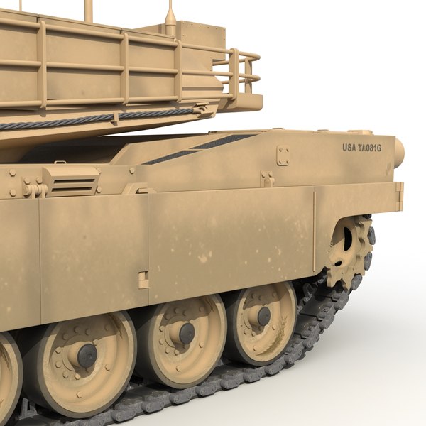 3d model of m1 abrams desert