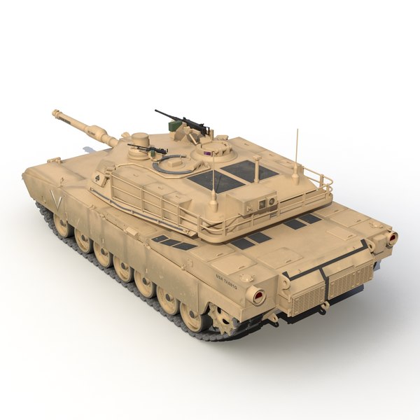 3d model of m1 abrams desert