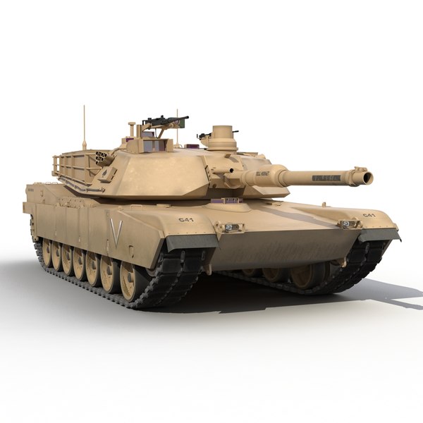 3d model of m1 abrams desert