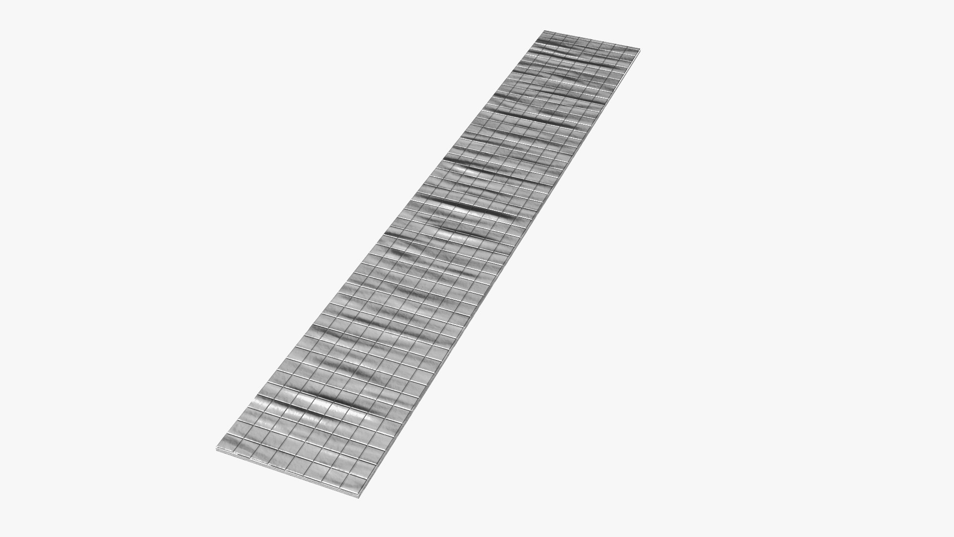 Aluminum Waterproof Repair Tape Taped to Surface 3D model preview