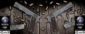 3D m1911a1 2 games vr model